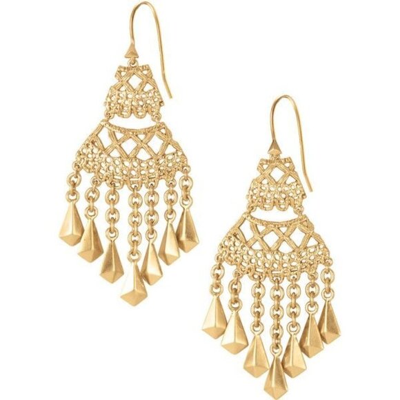 💜 Stella & Dot Alila Lace Necklace and Earring Set of 2 - Picture 12 of 13